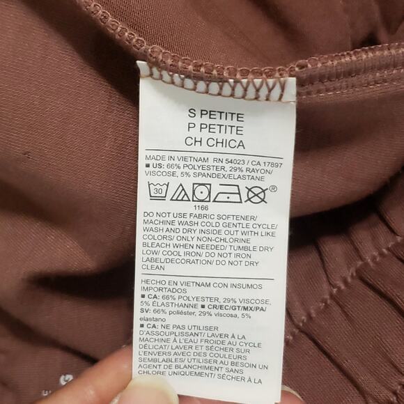 Old Navy Womens Bounce Fleece High Rise Wide Leg Sweatpants Warm Taupe Sz SP - Picture 7 of 13